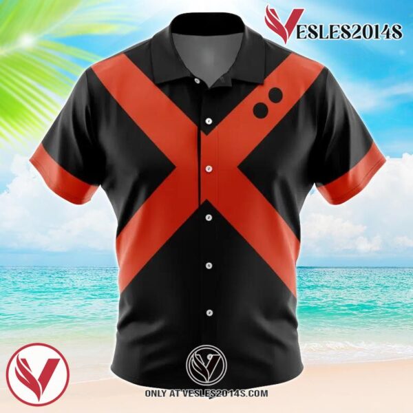 Bakugo My Hero Academia Hawaiian Button Up Shirt, Perfect Gifts For Anime Lovers - Vesles2014S
