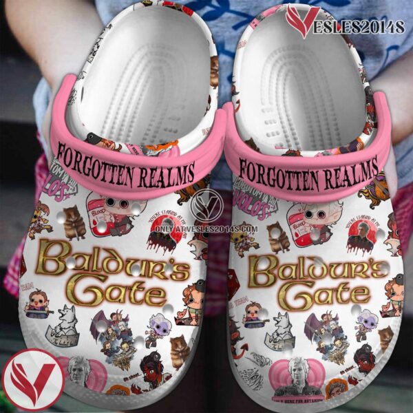 Baldur’s Gate Movie Crocs Crocband Clogs Shoes Comfortable For Men Women and Kids - Vesles2014S