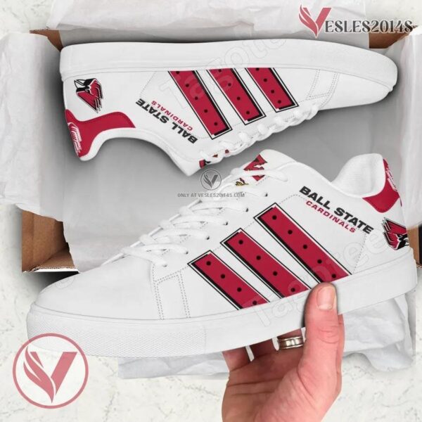 Ball State Cardinals Print Stan Smith Shoes, Best Sneaker For Fans - Vesles2014s 1