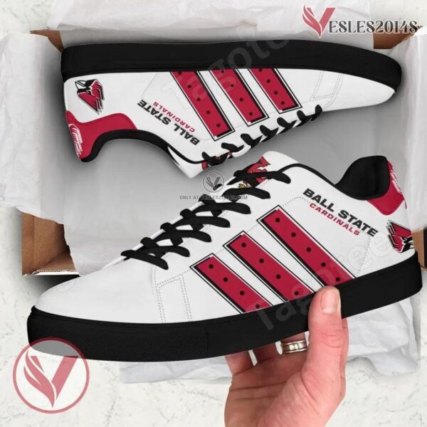 Ball State Cardinals Print Stan Smith Shoes, Best Sneaker For Fans - Vesles2014s