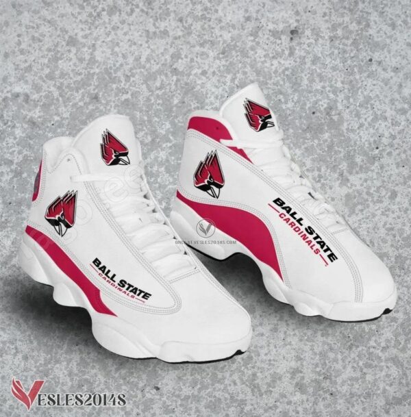 Ball State NCAA Logo Air Jordan 13 Shoes, Best Sneaker Gifts For Fans - Vesles2014s