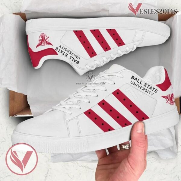 Ball State University Stan Smith Shoes, Unique Sneaker For Fans - Vesles2014s