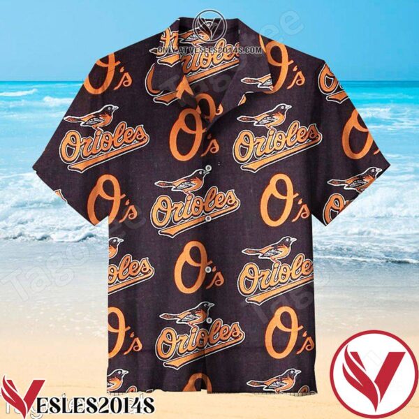 Baltimore Orioles Bird Orange And Black Hawaiian Shirt, Unique Gifts For Friends - Vesles2014S 1