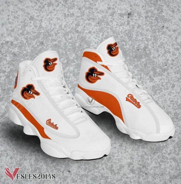 Baltimore Orioles Logo Air Jordan 13 Shoes, Best Sneaker Gifts For Fans - Vesles2014s