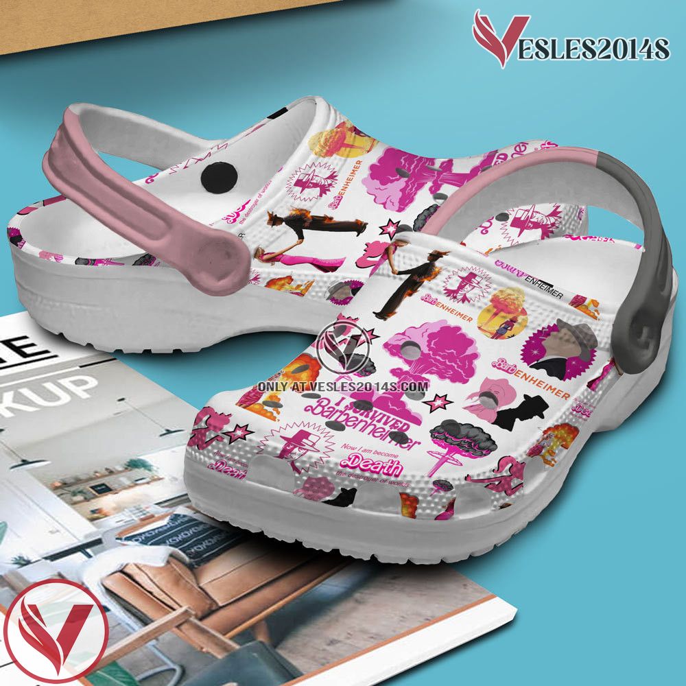 Barbenheimer Movie Crocs Crocband Clogs Shoes Comfortable For Men Women and Kids - Vesles2014S 4