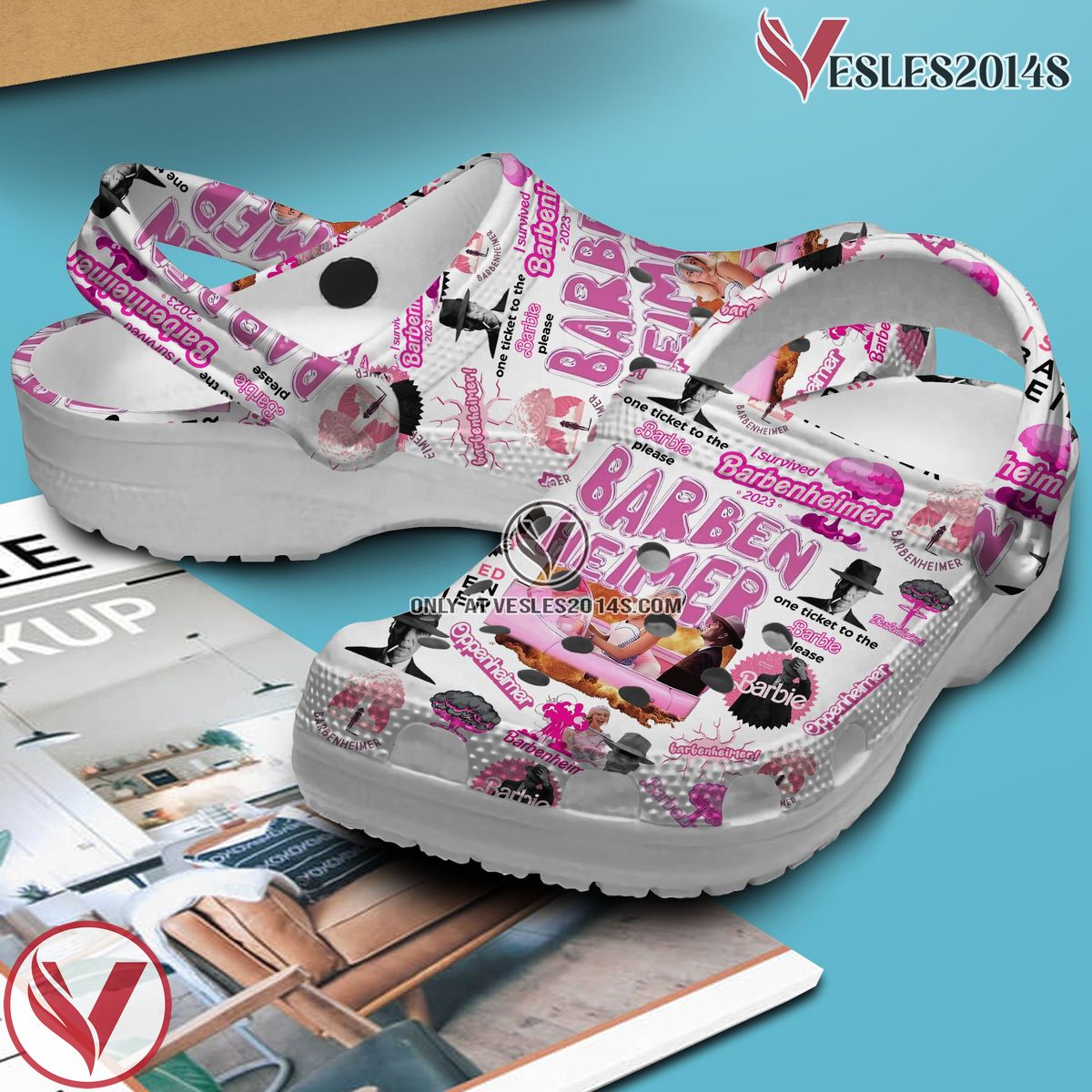 Barbenheimer MovieCrocs Crocband Clogs Shoes Comfortable For Men Women and Kids Style 5 - Vesles2014S 2