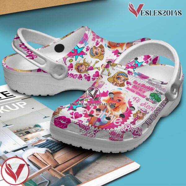 Barbie Cartoon Crocs Crocband Clogs Shoes Custom Name For Men Women and Kids, Unique Gift From  Vesles2014S 2