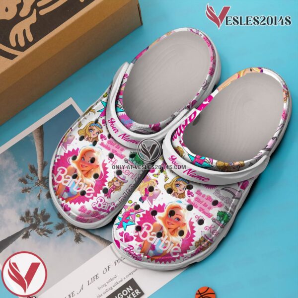 Barbie Cartoon Crocs Crocband Clogs Shoes Custom Name For Men Women and Kids, Unique Gift From  Vesles2014S 3