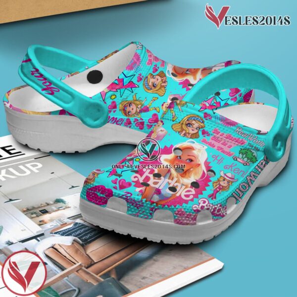 Barbie Cartoon Crocs Crocband Shoes Clogs Custom Name For Men Women and Kids, Unique Gift From  Vesles2014S 2