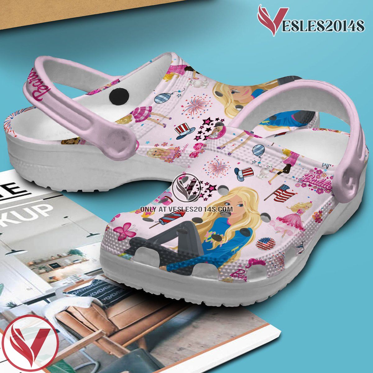 Barbie Movie Cartoon Crocs Crocband Clogs Shoes Comfortable For Men Women and Kids Style 1 - Vesles2014S 2