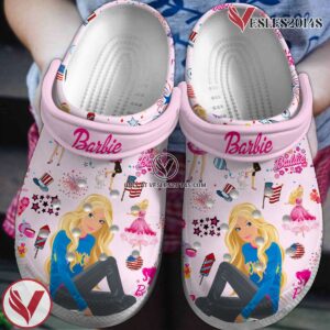 Barbie Movie Cartoon Crocs Crocband Clogs Shoes Comfortable For Men Women and Kids Style 1 - Vesles2014S
