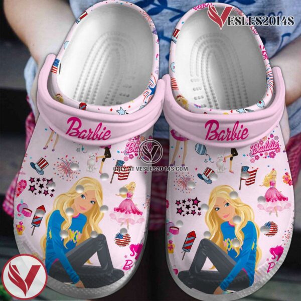 Barbie Movie Cartoon Crocs Crocband Clogs Shoes Comfortable For Men Women and Kids Style 1 - Vesles2014S