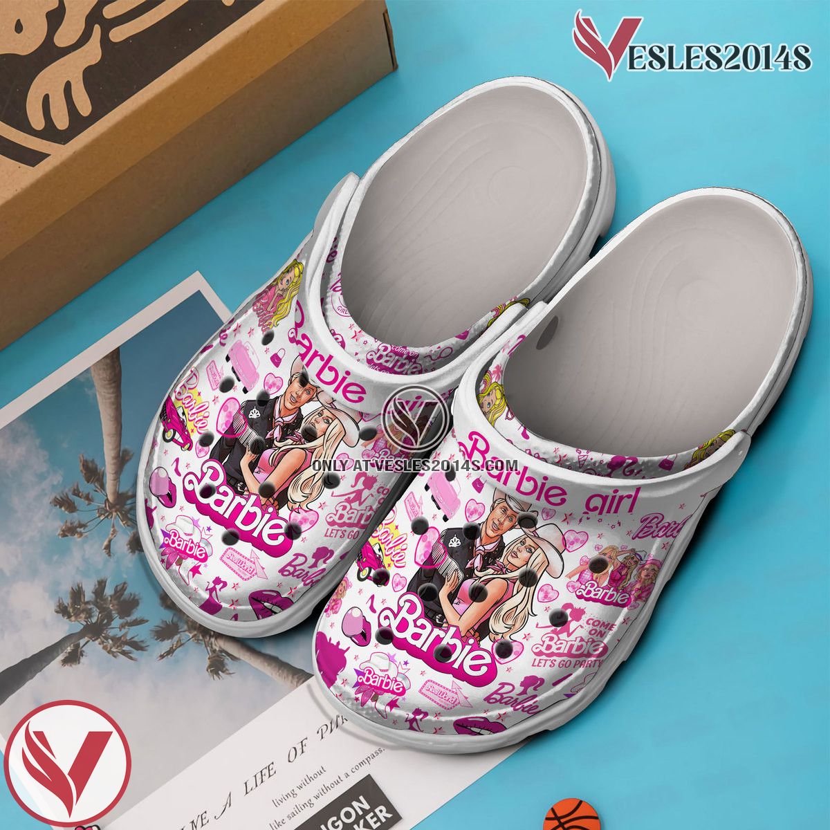 Barbie Movie Cartoon Crocs Crocband Clogs Shoes Comfortable For Men Women and Kids Style 2 - Vesles2014S 3