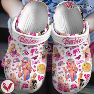 Barbie Movie Premium Crocs Crocband Clogs Shoes Comfortable For Men Women and Kids - Vesles2014S