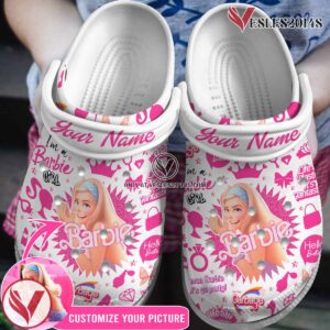 Barbie Personalized Movie Crocs Crocband Clogs Shoes Comfortable For Men Women and Kids - Vesles2014S
