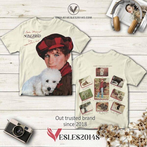 Barbra Streisand Songbird Album 3D T-Shirt, Perfect Gifts For Music Lovers - Vesles2014S