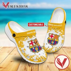 Barça Handball Club Crocs Clogs, Unique Footwear For Fans