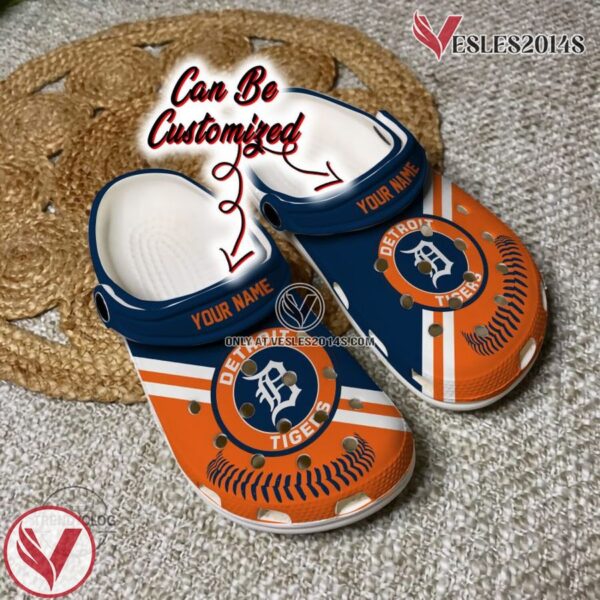 Baseball DTigers Personalized Baseball Logo Team Clog Shoes, Unique Gift From  Vesles2014S