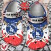 Baseball Dodgers Personalized Watercolor New Clog Shoes, Unique Gift From  Vesles2014S