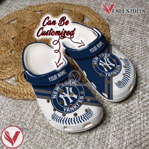 Baseball NY Yankees Personalized Baseball Logo Team Clog Shoes, Unique Gift From  Vesles2014S