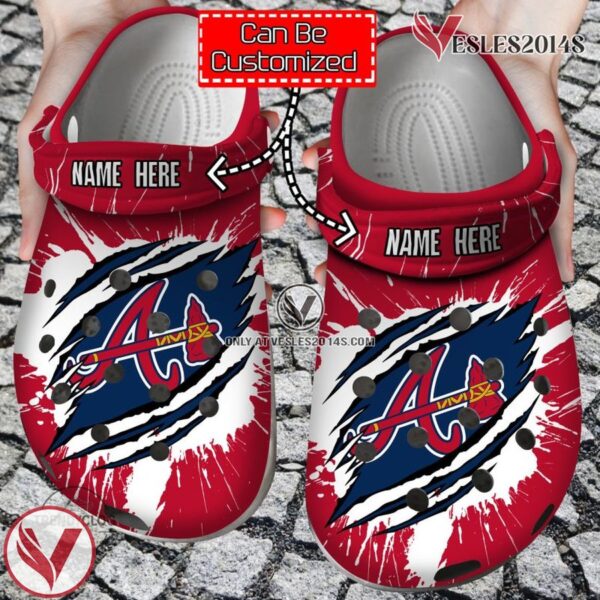 Baseball Personalized ABraves Ripped Claw Clog Shoes, Unique Gift From  Vesles2014S