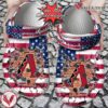 Baseball Personalized ADiamondbacks American Flag Breaking Wall Clog Shoes, Unique Gift From  Vesles2014S