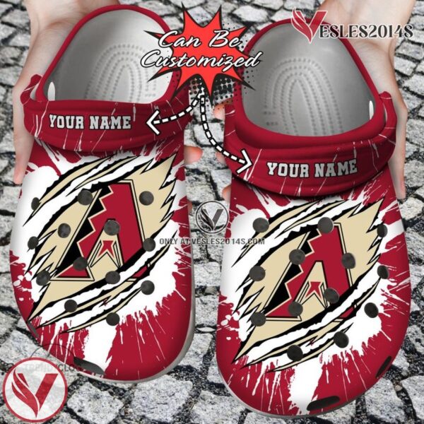 Baseball Personalized ADiamondbacks Ripped Claw Clog Shoes, Unique Gift From  Vesles2014S