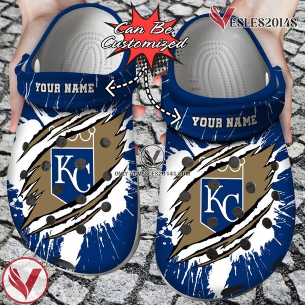 Baseball Personalized KC-Royals Ripped Claw Clog Shoes, Unique Gift From  Vesles2014S