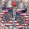 Baseball Personalized Padres Flag Breaking Wall Clog Shoes, Unique Gift From  Vesles2014S
