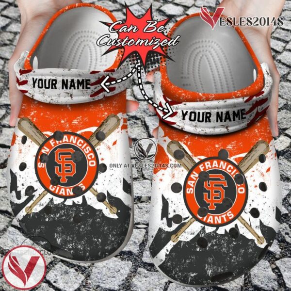 Baseball SF Giants Personalized Watercolor New Clog Shoes, Unique Gift From  Vesles2014S