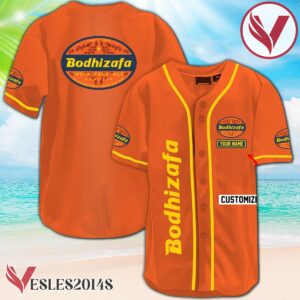 Basic Bodhizafa Beer Orange Baseball Jersey, Perfect Gifts For Fans - Vesles2014S