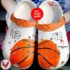 Basketball Basketball Personalized Lovers White Clog Shoes, Unique Gift From  Vesles2014S