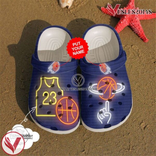 Basketball Basketball Personalized Neon Clog Shoes, Unique Gift From  Vesles2014S