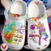 Basketball Personalized I Play Like A Girl Try To Keep Up Classic Clogs Shoes, Unique Gift From  Vesles2014S