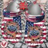 Basketball Personalized NO Pelicans American Flag Breaking Wall Clog Shoes, Unique Gift From  Vesles2014S