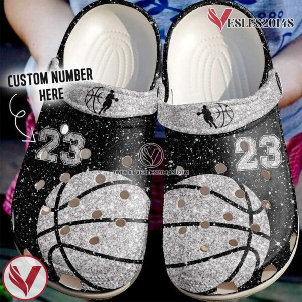 Basketball Personalized Sparkle Classic Clogs Shoes, Unique Gift From  Vesles2014S