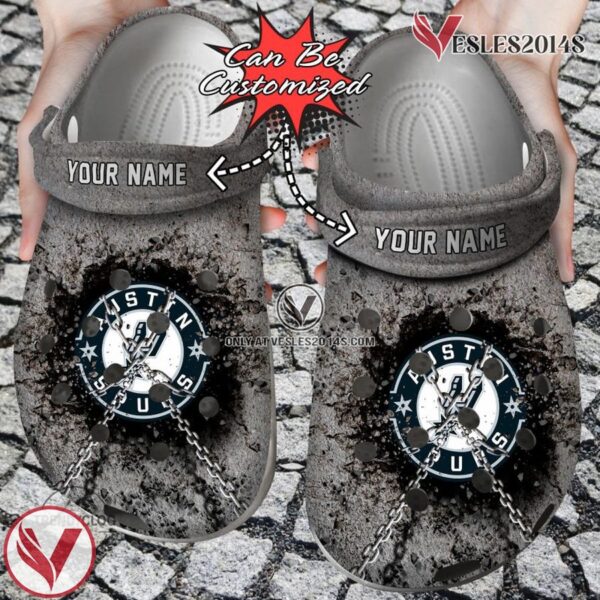 Basketball SA Spurs Personalized Chain Breaking Wall Clog Shoes, Unique Gift From  Vesles2014S