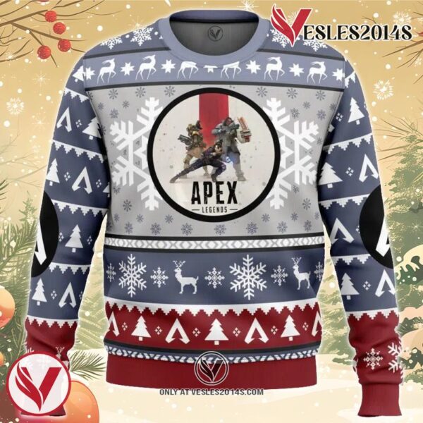 Battle Royale Apex Legends Ugly Christmas Sweater, Unique Christmas Gift For Fans - Vesles2014S
