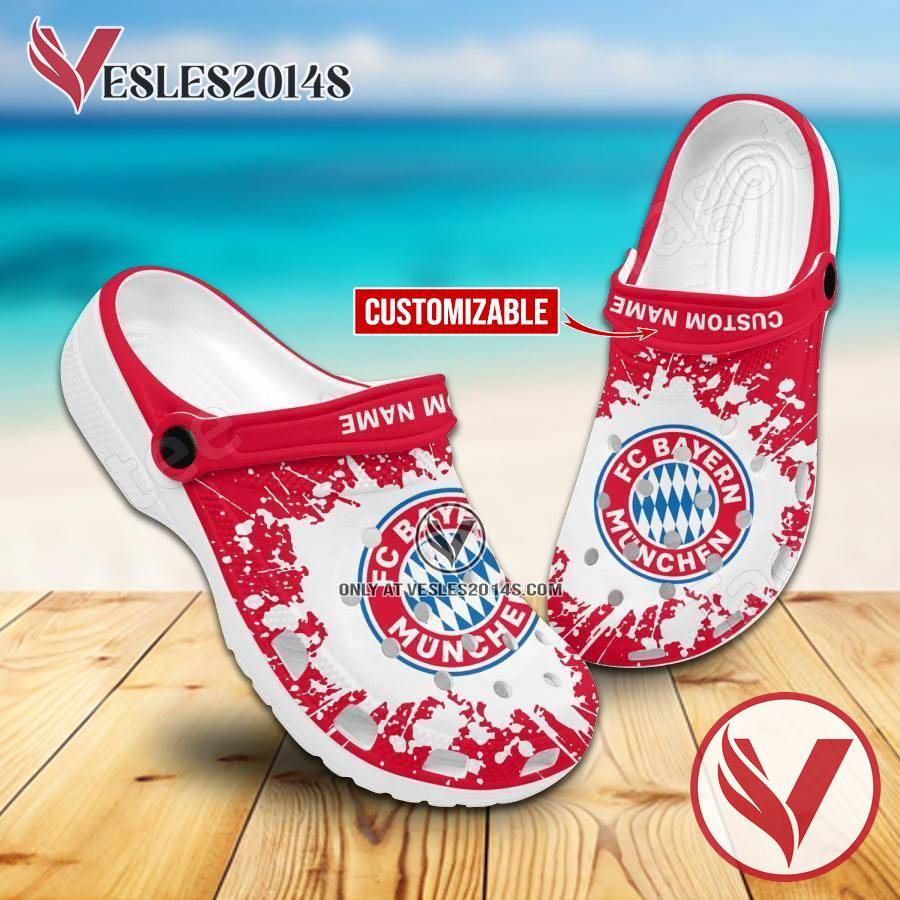 Bayern München Custom Crocs Clogs, Unique Footwear For Fans