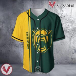Baylor Bears Baseball Jersey Half Style NCAA, Unique Gifts For Fans - Vesles2014s