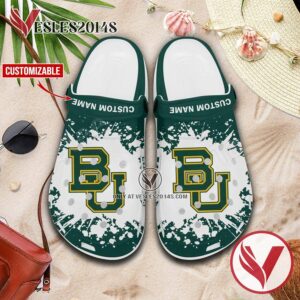 Baylor Bears Logo Custom Crocs Clogs, Unique Footwear For Fans 1