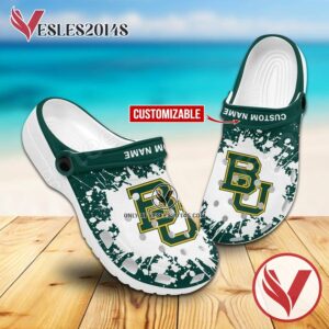 Baylor Bears Logo Custom Crocs Clogs, Unique Footwear For Fans