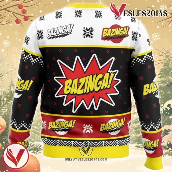 Bazinga The Big Bang Theory Ugly Christmas Sweater, Unique Christmas Gift For Fans - Vesles2014S 1