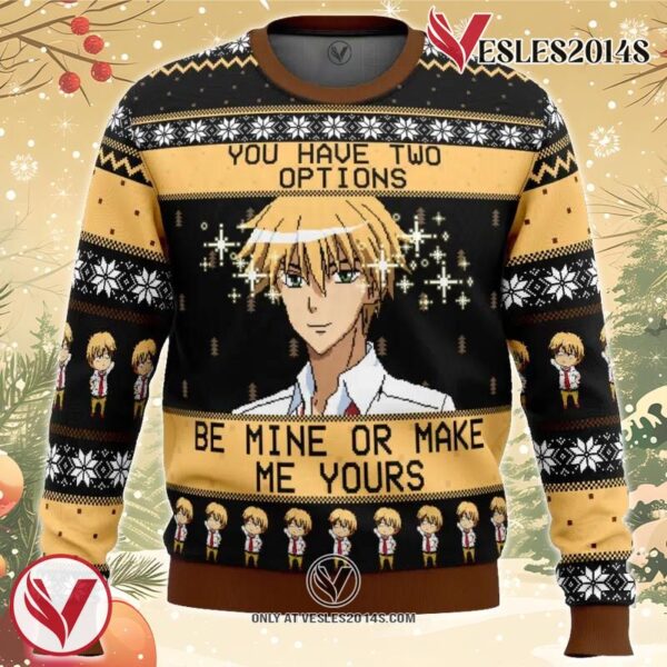 Be Mine Or Make Me Yours Maid Sama Ugly Christmas Sweater, Unique Christmas Gift For Fans - Vesles2014S