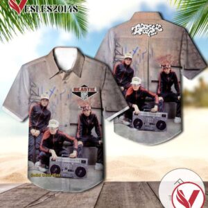 Beastie Boys Solid Gold Hits Album Cover Hawaiian Shirt, Best Gift For Music Lovers Vesles2014S