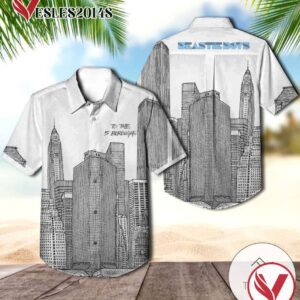 Beastie Boys To The 5 Boroughs Album Cover Hawaiian Shirt, Best Gift For Music Lovers Vesles2014S