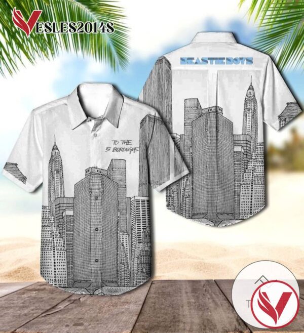 Beastie Boys To The 5 Boroughs Album Cover Hawaiian Shirt, Best Gift For Music Lovers Vesles2014S
