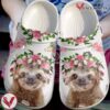 Beautiful Flower With Cute Sloth Shoes clog Gift For Woman Girl, Unique Gift From  Vesles2014S