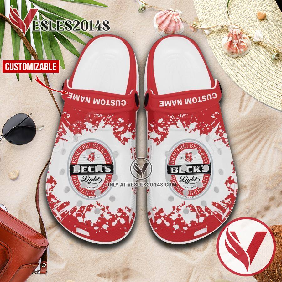 Beck’s Logo Crocs Clogs, Unique Footwear For Fans 1