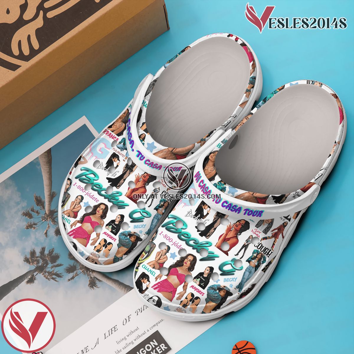 Becky G Music Crocs Crocband Clogs Shoes, Unique Gifts For Fans Style 2 - Vesles2014S 2